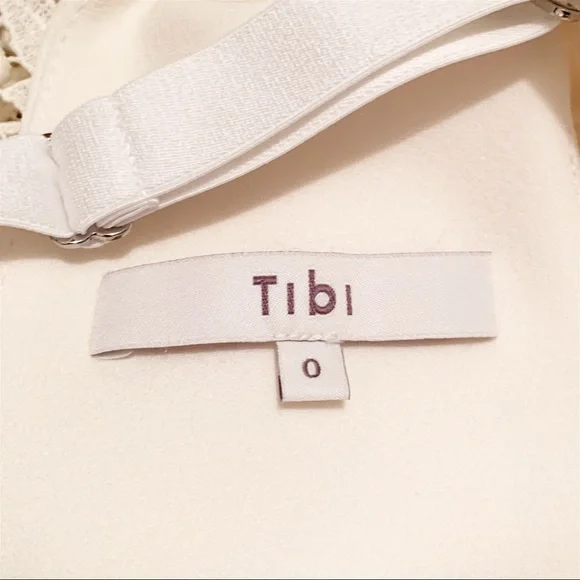 TIBI Guipure Lace Sleeveless Dress Ivory Size 0 - Picture 14 of 14